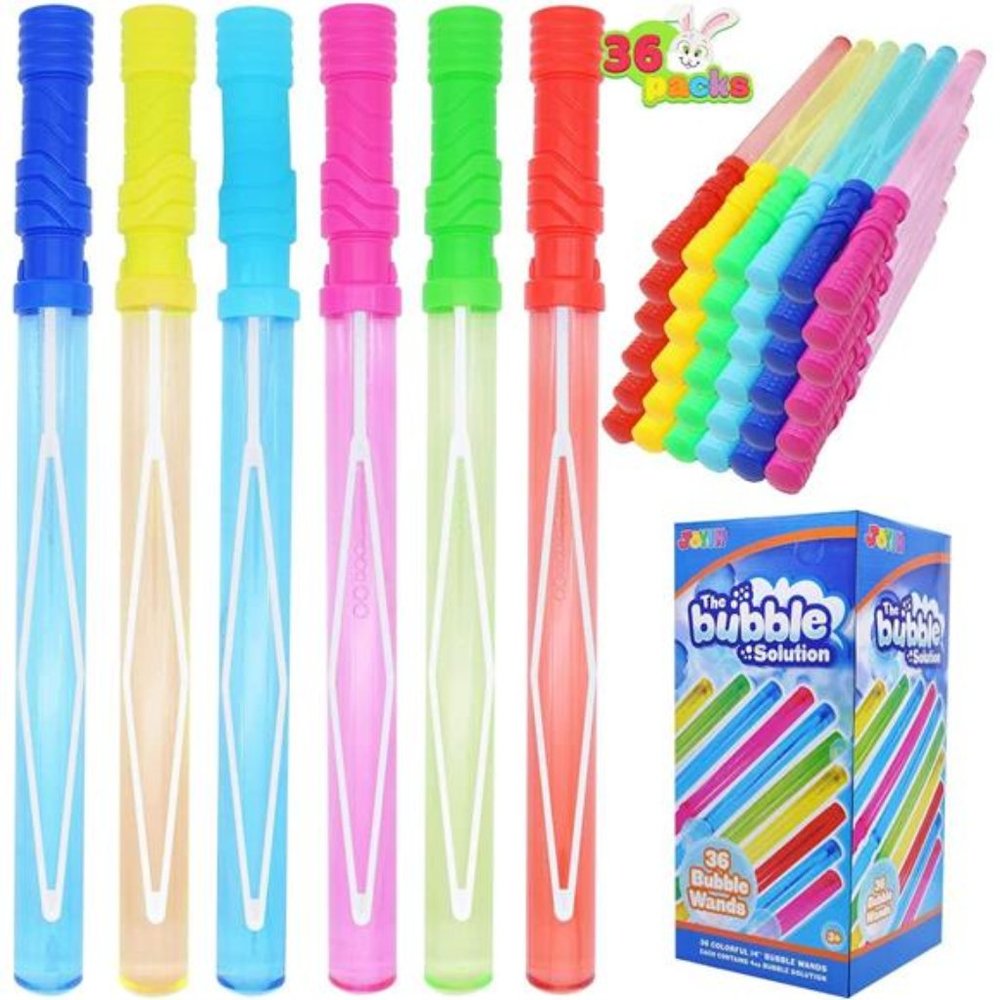 36 Pack 14.6’’ Big Bubble Wands Bulk, Bubble Blower for Kids, Bubble Blaster